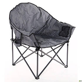 Стілець складної Турист чорний/серий, ТМ Амф