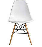 Стілець Тауер Вуд білий пластик, ніжки дерево (Прайз), Eames, фото 6