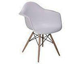 Крісло Тауер Вуд, білий пластик, бук (Прайз), Eames, фото 3