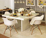 Крісло Тауер Вуд, білий пластик, бук (Прайз), Eames, фото 5