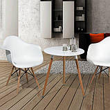 Крісло Тауер Вуд, білий пластик, бук (Прайз), Eames, фото 7