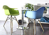 Крісло Тауер Вуд, зелений пластик, бук (Прайз), Eames, фото 3