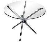 Стіл обідній скляний Тог, d80, фото 2