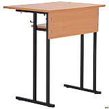 Парта учнівська одномісна з полицею 6 р.г. (700х500х760 мм) бук, ТМ Амф, фото 2