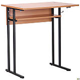 Парта учнівська одномісна з полицею 6 р.г. (700х500х760 мм) бук, ТМ Амф, фото 3