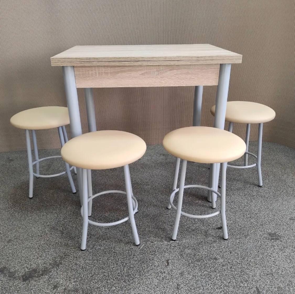 Стіл розкладний та табурети комплект, фото 1