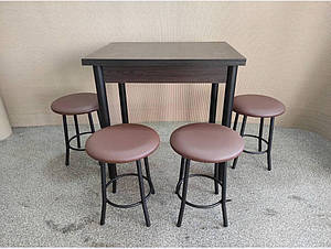 Стіл розкладний та табурети комплект
