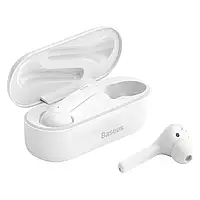 Наушники беспроводные Bluetooth BASEUS Encok True Wireless Earphones W07 500мАч white