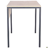 Стіл комп'ютерний Pluto (1200х600х750) Дуб Ендгрейн/Чорний графіт, ТМ Амф, фото 3