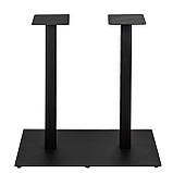 Опора для столу Quadro Double (Квадро Дабл), чорний h725, 400х750 (6мм), фото 2