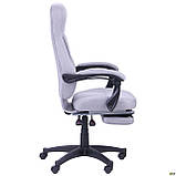 Крісло геймерське Smart сірий, (Висувна підставка під ноги), ТМ Амф, фото 2