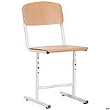 Стілець Шкільний регульований 4-6 р. р. лак бук, фото 2