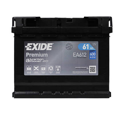 X Exide Premium 61 Ah 600 En (0) X, фото 2