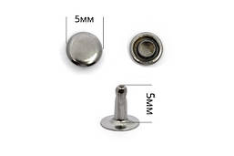 Хольнитены для шкіри і тканини 5мм Темний нікель