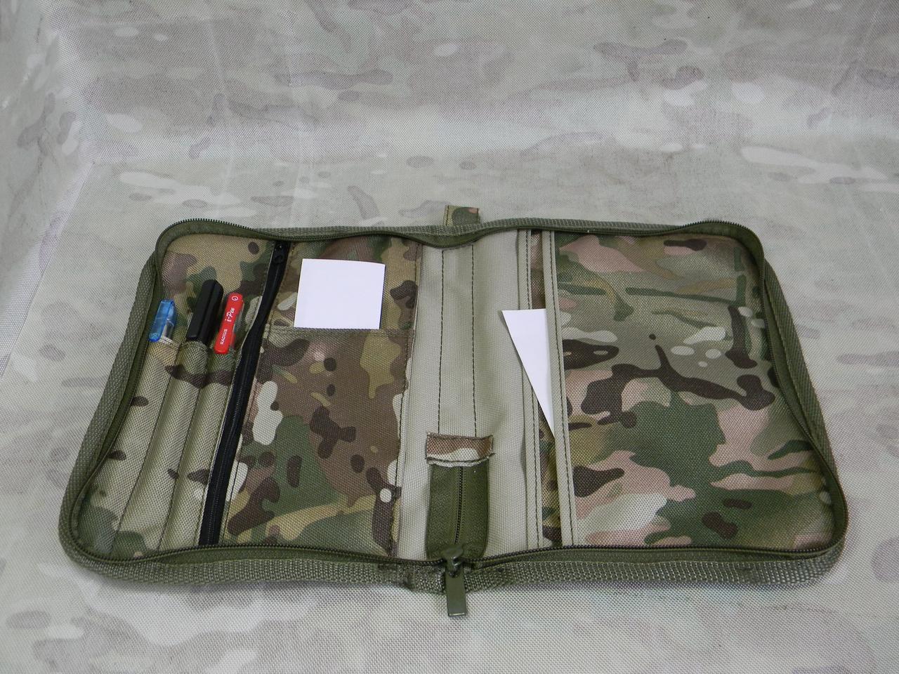 Чехол обложка для тактического блокнота стрелка снайпера А5, кордура водонепроницаемая, 3 кармана мультикам - фото 7 - id-p1751546466