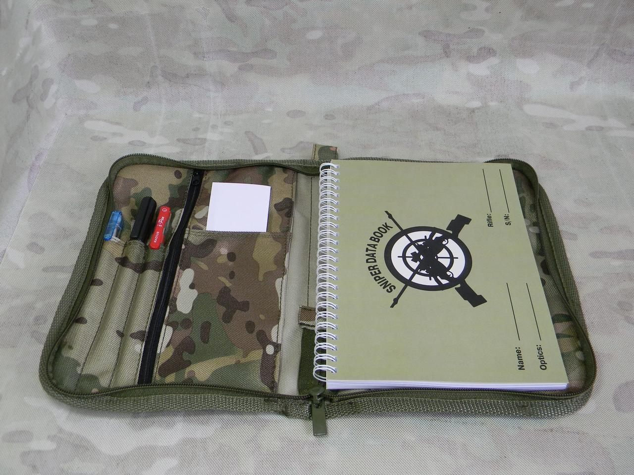 Чехол обложка для тактического блокнота стрелка снайпера А5, кордура водонепроницаемая, 3 кармана мультикам - фото 9 - id-p1751546466