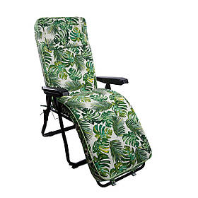 Матрац для шезлонга Janet тканина бавовна лонета Тампіко кактуси (ОСТ-ФРАН ТМ) Bahamas verde