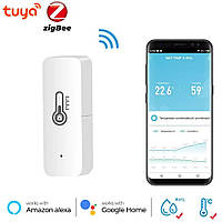 Умный Wi-Fi датчик температуры и влажности Tuya Zigbee Thermostat