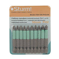 Набір професійних намагнічених біт (50мм, 10шт) Sturm 1041-06-PH2x50