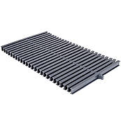 Переливна решітка Aquaviva KTG-30 Classic з центральним з'єднанням. 295x25 мм (сіра)