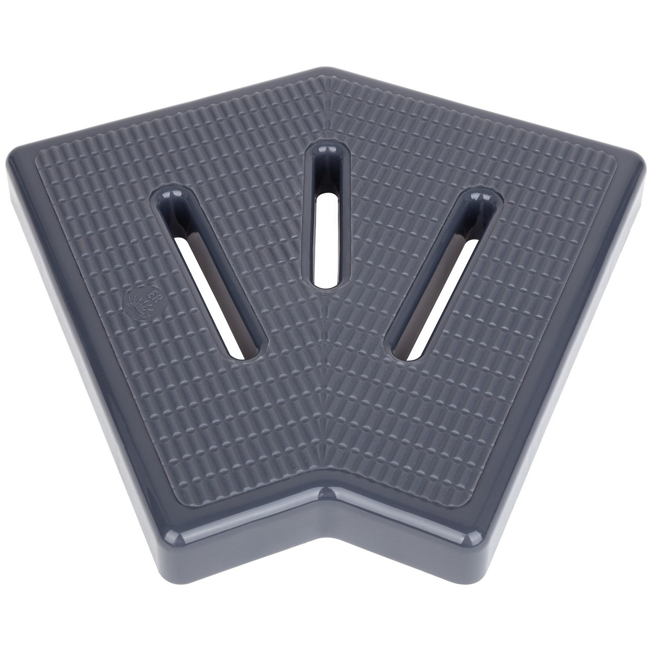 Кутовий елемент Aquaviva KKG-20-2 Classic для переливної решітки, 45°, 195х25 мм (сірий)