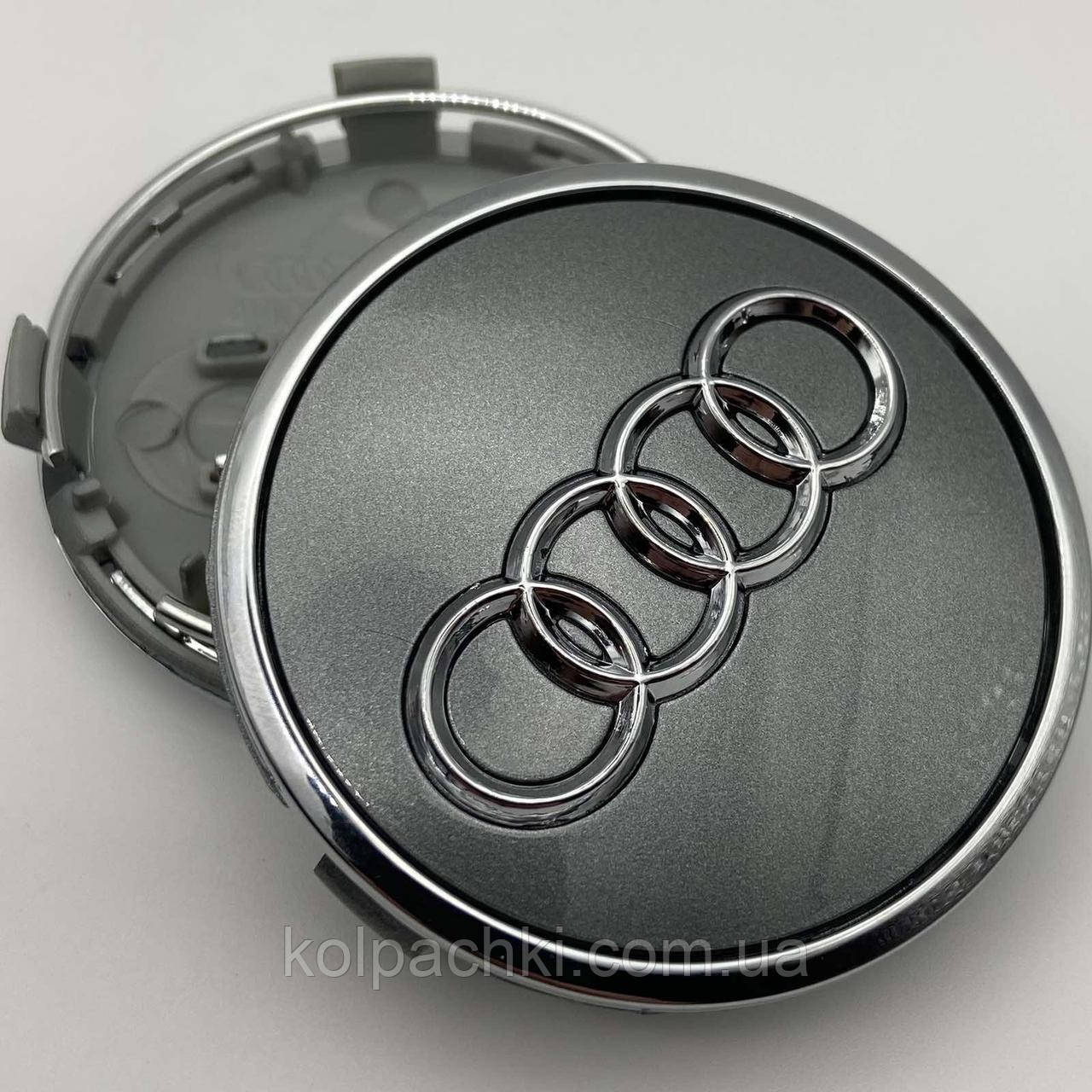 Ковпачок на диски Audi 4M0601170 61 мм 58 мм графіт