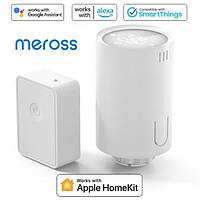 Умная термоголовка для радиатора Meross HomeKit Smart Thermostat + WiFi Hub