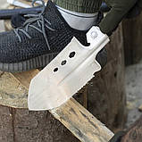 Лопата Мультитул для туризму та кемпінгу універсальна 11 в 1 туристична похідна складана в чохлі, фото 9