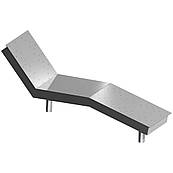 Лежак аеромасажний Aquaviva цілісний, під лайнер