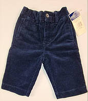 Детские вельветовые брюки Ralph Lauren Children в темно-синем цвете.