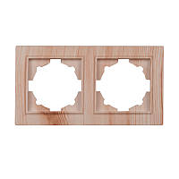 Рамка подвійна Світле дерево