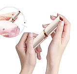 Тример для брів акумуляторний портативний жіночий епілятор для обличчя кишеньковий, фото 2