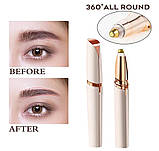 Тример для брів акумуляторний портативний жіночий епілятор для обличчя кишеньковий, фото 3