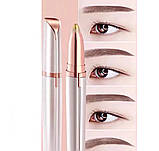 Тример для брів акумуляторний портативний жіночий епілятор для обличчя кишеньковий, фото 7