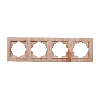 Рамка чотиримісна Світле дерево