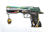 Дерев'яний гумкостріл-пістолет "DESERT EAGLE PREDATOR" з STANDOFF 2, іграшкова зброя, фото 3
