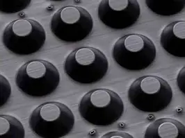 Шиповидна геомембрана Ізоліт Green 20мм (2х20м - рулон 40м2), гідроізоляція зеленої покрівлі