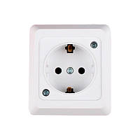 Розетка з заземленням 16 А Hummer біла