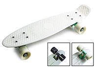 Городской Penny Board Белый цвет Матовые PU колеса, Легкий, прочный, Бесшумний