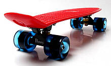 Міський безшумный Penny Board Red Блискучі PU колеса. Легкий, міцний, трюковий, фото 5