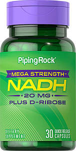 (уцінка термін по 10.23) Нікотинамід-аденін-динуклеотид +гідроген Piping Rock NADH 20 мг 30 капс.