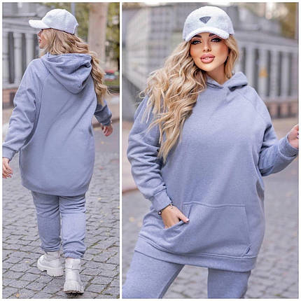 Розкішний жіночий костюм-двійка, тканина "Трикотаж на тонкому флісі" 54, 56, 60 розмір 54, фото 1