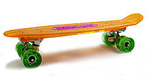 Міський тихий скейтборд з принтом, Penny Fish Skateboard Original Orange Музична та світна дека, фото 5