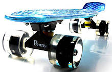 Міський скейтборд з безшумним з принтом, трюковий Пенні Спеції, що світяться колеса, фото 3