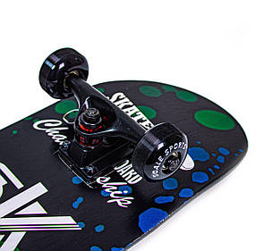 Скейтборд дерев'яний 7 шарів канадського клена Scale Sports трюковий Skateboard до 90 кг, фото 3