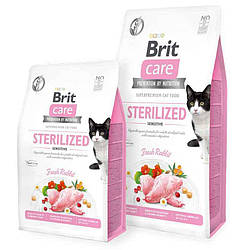 Brit Care (Брит Кеа) Cat GF Sterilized Sensitive для дорослих стерилізованих котів зі свіжим кроликом 2кг