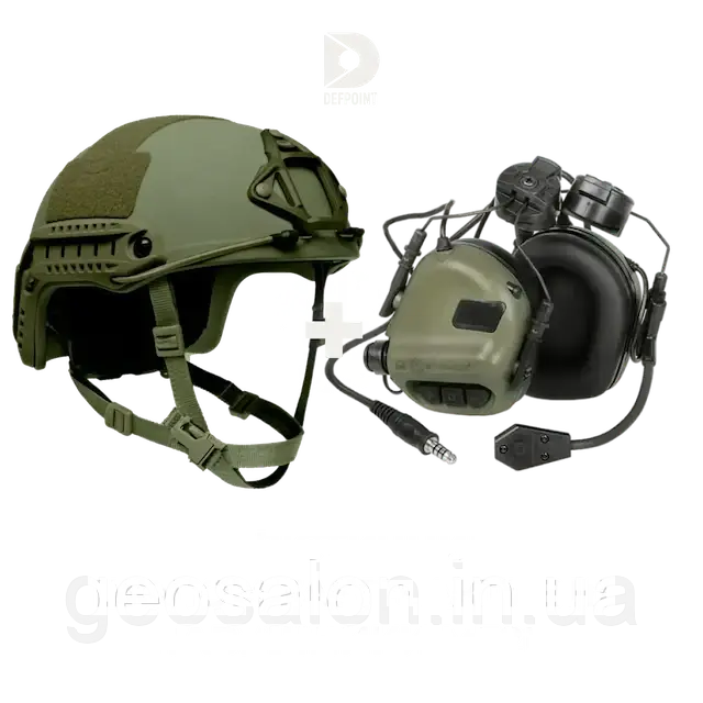 Тактичний комлект FAST без передплати Шолом+навушники