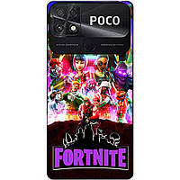 Силіконовий бампер чохол для Xiaomi Poco C40 з малюнком Fortnite