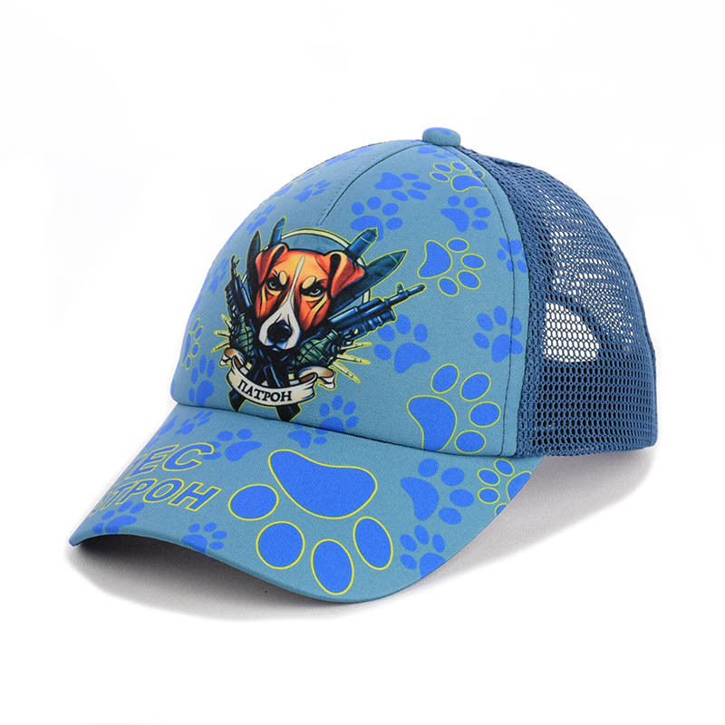 Дитяча кепка c сіткою "Пес Патрон" джинсовий, фото 1