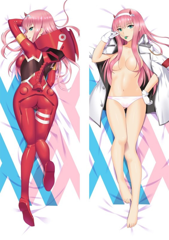 Дакімакура 150х50 см  Зеро Ту Милий у Франксі Zero Two Darling in the Franxx Подушка з наволочкою